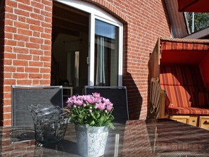 Terrace/patio - Beeck: great apartment with terrace and beach chair - Beeck: apartment with terrace and beach chair (Oeversee)