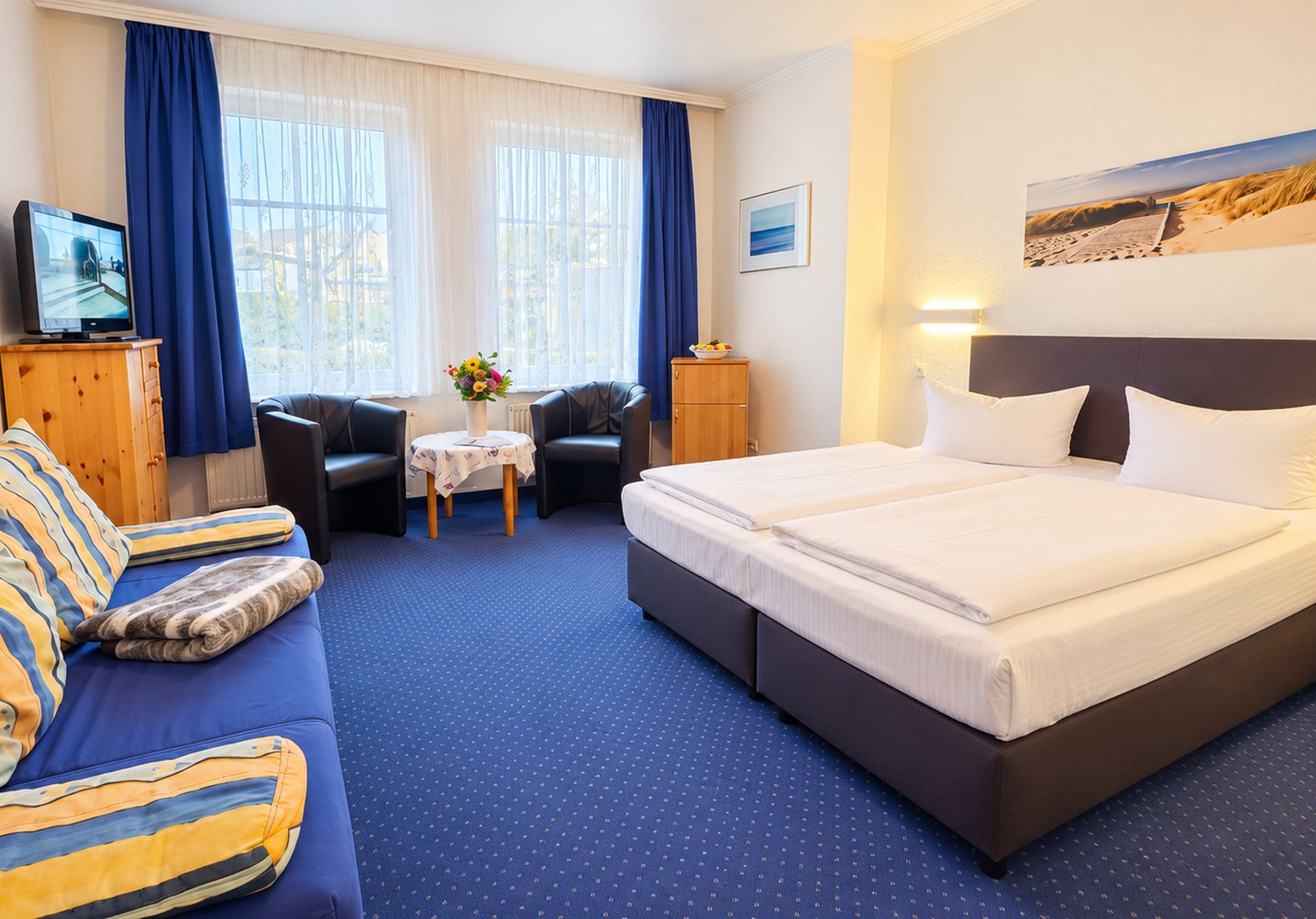 Doppelzimmer mit Schlafcouch zur Aufbettung