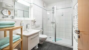 Hair dryer, towels
