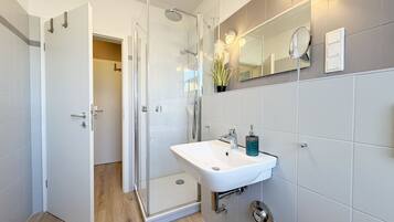 Shower, hair dryer