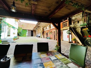 Outdoor dining - Farmhouse Am Sachsengraben - farmhouse (Bad Sachsa)