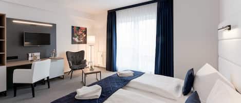 1 soverom, safe på rommet, skrivebord og wi-fi