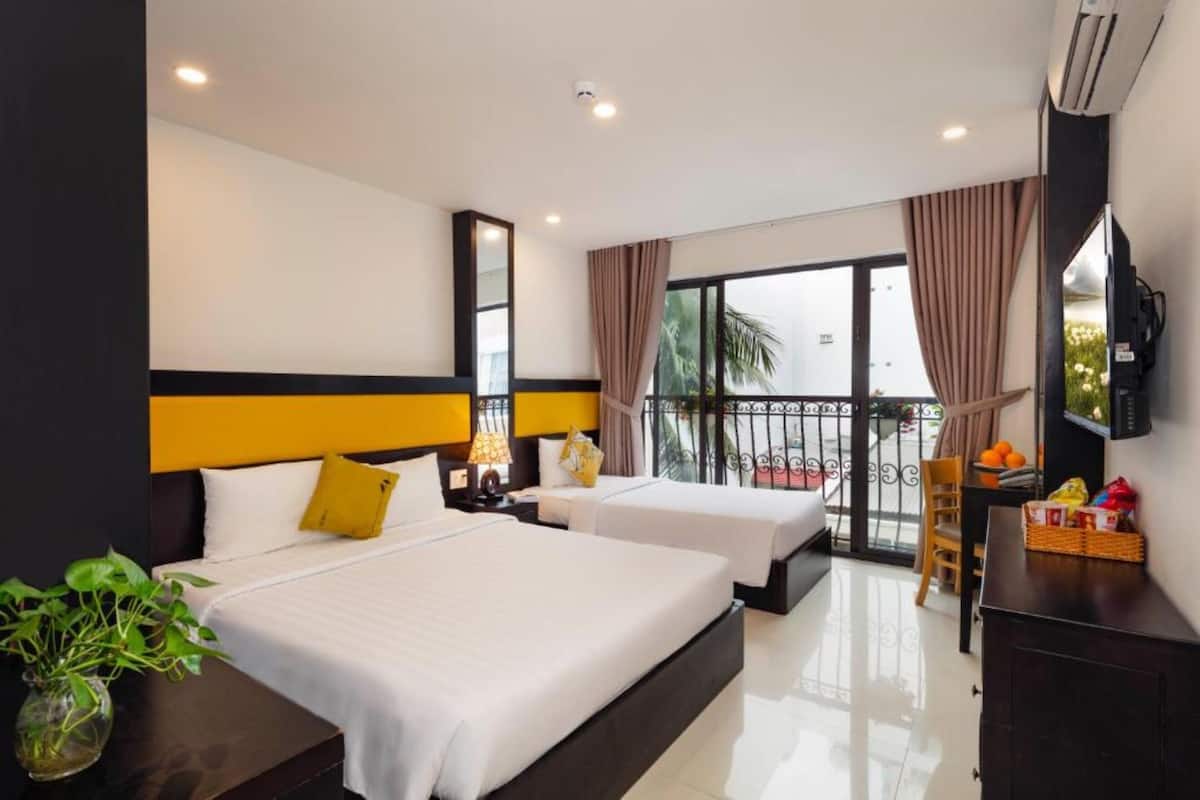 Family Triple Room, Balcony | In-room safe, desk, soundproofing, free WiFi