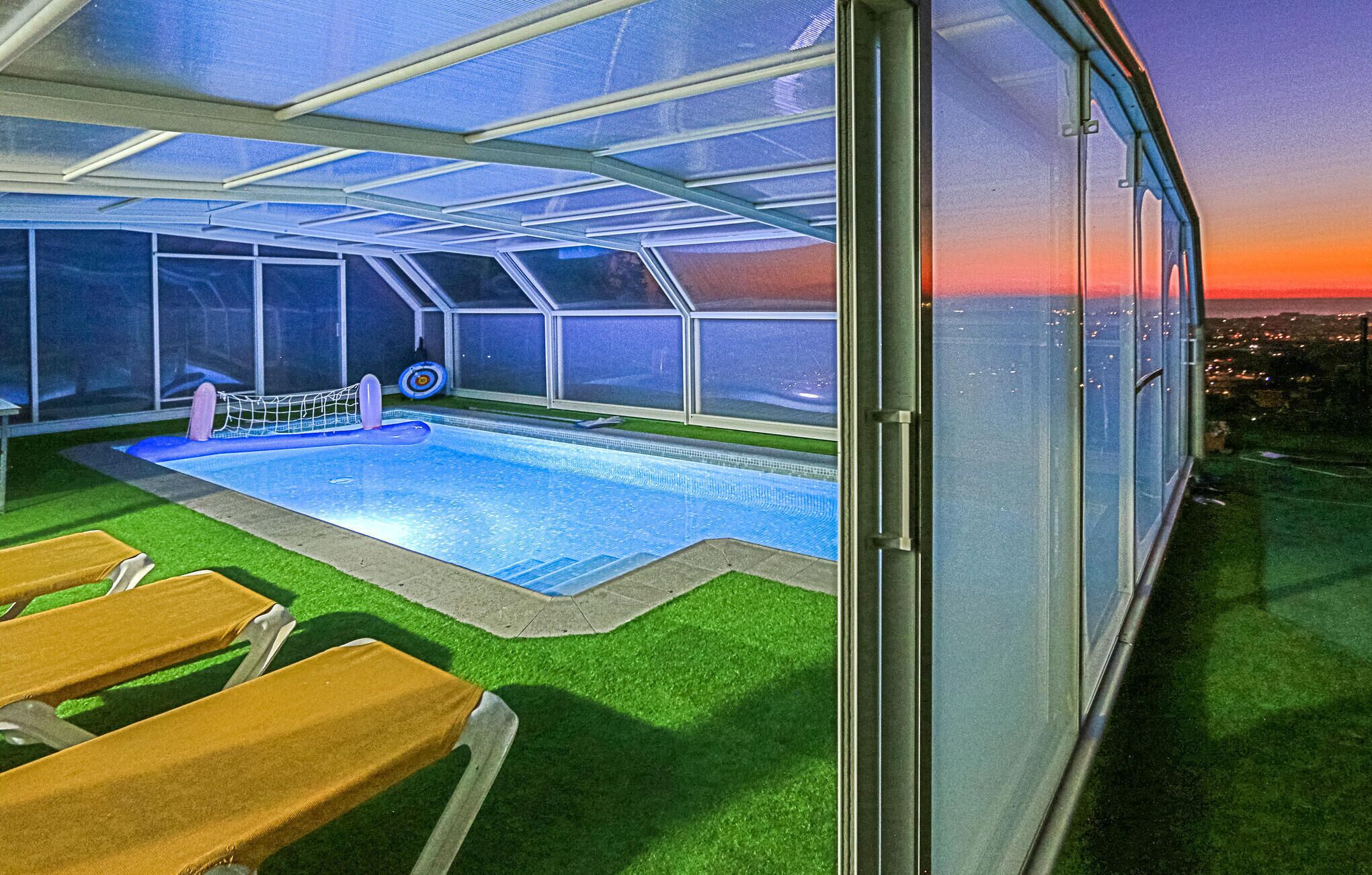 Una piscina climatizada