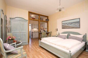 1 soveværelse, sengetøj