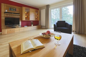Flat-screen TV, video games