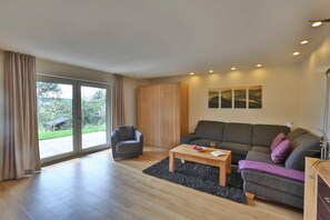 Flat-screen TV, video games