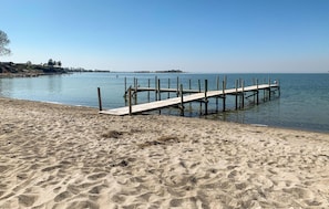 Vlak bij het strand