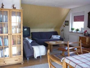 TV - Mohr: Holiday apartment with roof terrace - FeWo Mohr (Wallsbüll)