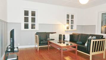 Kamin, DVD-Player, Stereoanlage