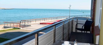 Eigner-Suite, 1. OG, Balkon Seeseite - Dünenblick Apartments