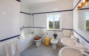 Combined shower/bathtub