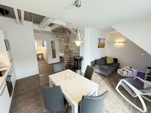 Interior - F: House Düne Whg. 07 with fireplace & balcony-5 stars - House Düne Whg. 07 with fireplace & balcony (Thiessow)