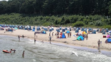 Vlak bij het strand