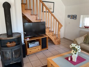 Fernseher, Kamin