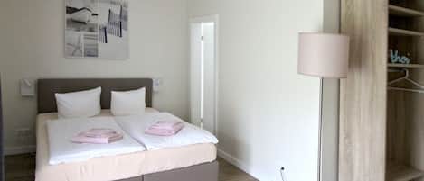 1 bedroom, travel crib, WiFi, bed sheets
