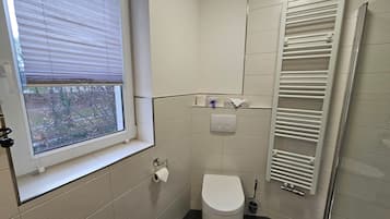 Hair dryer, towels