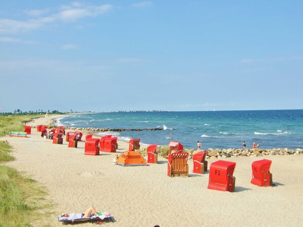 Vlak bij het strand