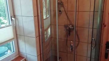 Shower, toilet paper