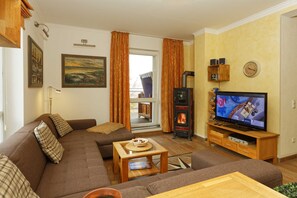 Fernseher, Kamin