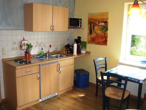 Fridge, high chair