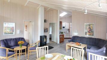 Fernseher, Kamin, DVD-Player