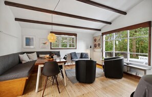 Een open haard en een dvd-speler