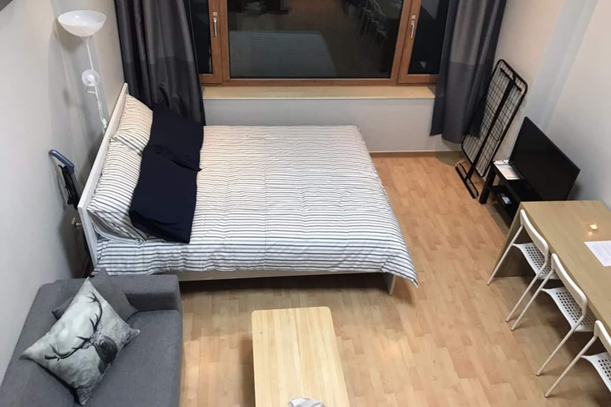 Desk, iron/ironing board, free WiFi