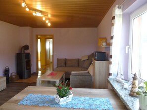 Fernseher, Kamin