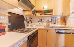 Kühlschrank, Herdplatte, Geschirrspüler, Kochgeschirr/Geschirr/Besteck