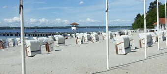 Vacation apartment Nordlicht including beach chair on the fjord - Holiday apartment