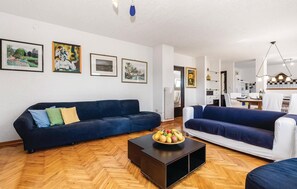 TV, fireplace, table football, ping pong