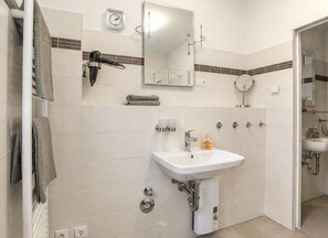 Shower, hair dryer