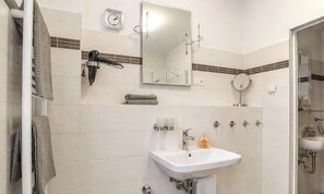 Shower, hair dryer