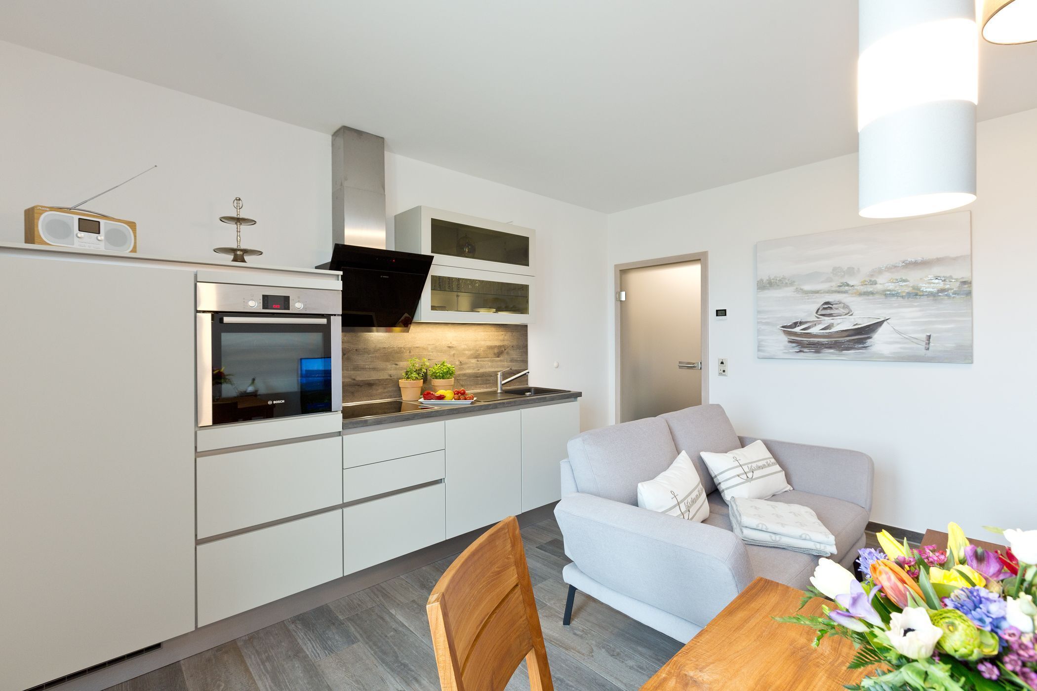 Fernseher, Kamin