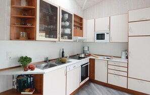 Kühlschrank, Mikrowelle, Herdplatte, Geschirrspüler