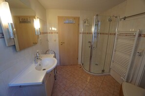 Shower, hair dryer