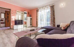 TV, DVD player, table football