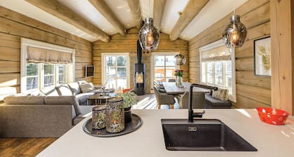 Tolles Haus in SjusjĂžen mit Sauna