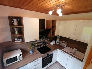 Microwave, oven, toaster, highchair