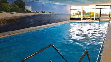 Indoor pool, a heated pool