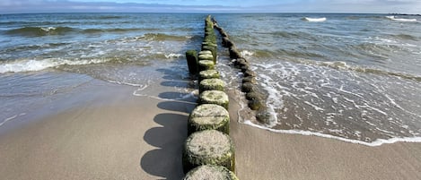 Vlak bij het strand
