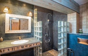 Shower, hair dryer