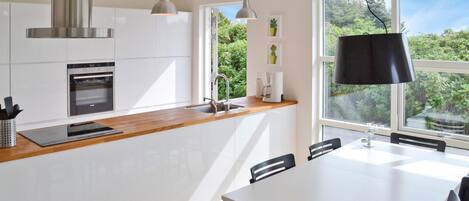 Fridge, oven, stovetop, dishwasher