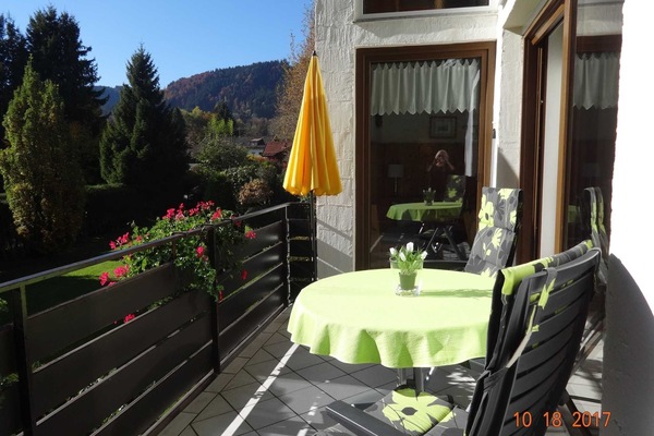 Balkon der Ferienwohnung Nr. 8 in der Anlage Dr. Gaertner
