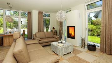 Fernseher, Kamin