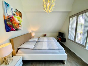 3 bedrooms, iron/ironing board, travel cot, WiFi