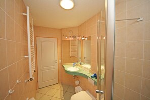 Shower, hair dryer