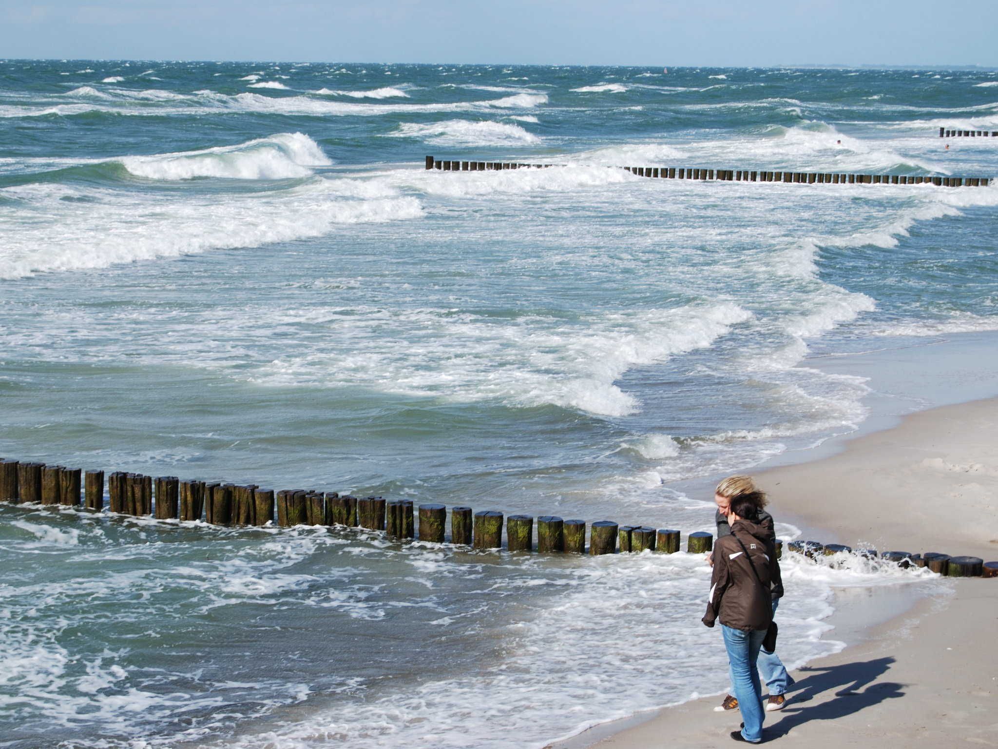Vlak bij het strand