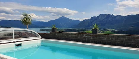 A heated pool